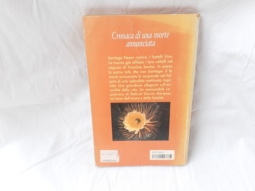 Imagen 2 de 4 de Cronaca Di Una Morte Annunciata Gabriel G Marquez Mondadori