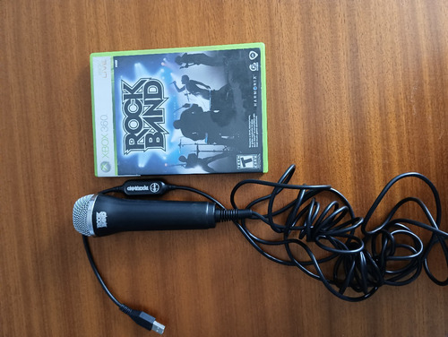 Rock Band Más Microfono Original Completo Xbox 360