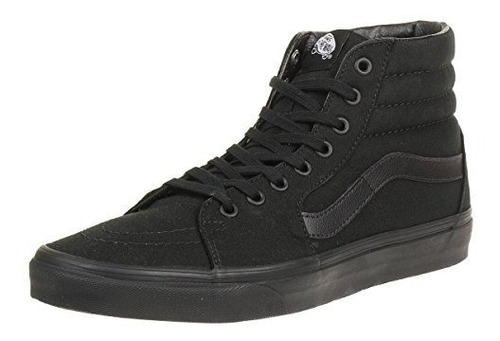 Vans Sk8-hi Unisex Negro - Negro Negro Patín - Tamaño Del Za