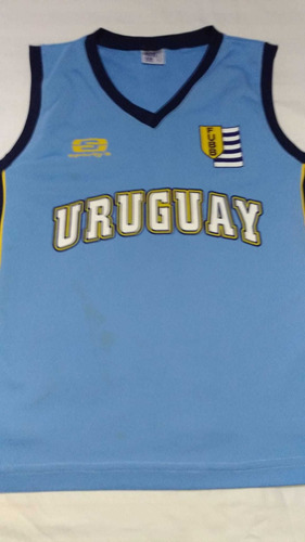 Camiseta De Basquetbol De Uruguay Sporty S  F.u.b.b. Usada 