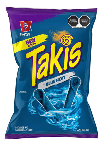 Barcel Takis Blue Heat Azul Sabor Intenso Explosivo 700g