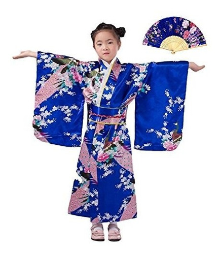 Crb Girls Kimono Japanese Costume Gown Outfit Dress Conjunto