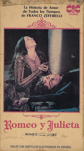 Romeo Y Julieta Vhs Franco Zeffirelli Leonard Whiting