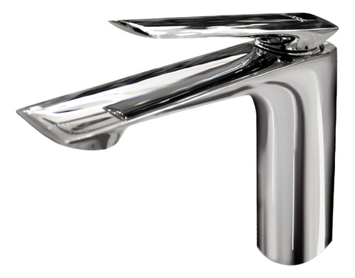 Grifo Mezclador Para Lavabo De Baño Baku Cromado Plateado Cromado