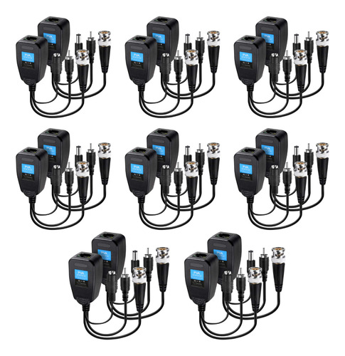 Pasivo Video Balun 8 Pares Pasivo Video Power Balun Conector