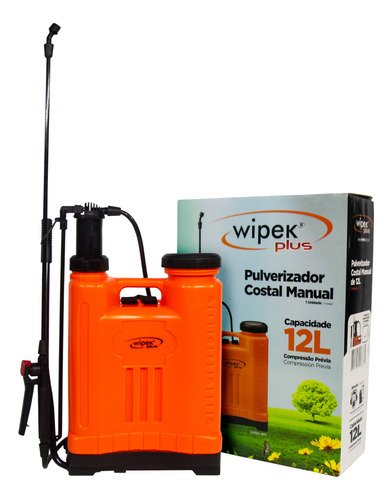 Pulverizador Costal Multiuso 12l Wipek Cor Laranja