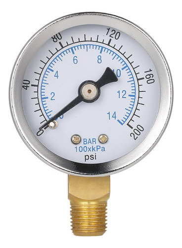 40mm 0~200psi 0~14bar Pool Filter Water Pressure Gauge
