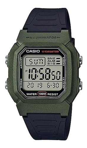 Reloj Para Hombre Deportivo Negro Casio W-800hm-3av