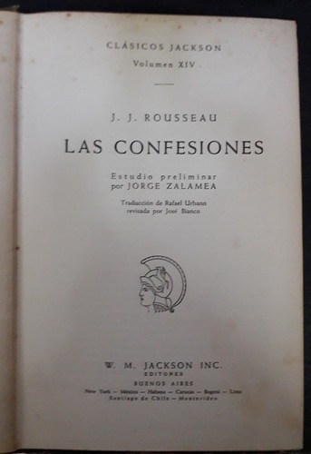 Jean Jacques Rousseau Las Confesiones Fx