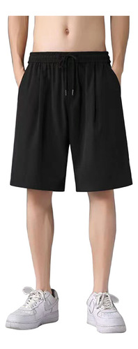 Short Correr Deportivo Slim Fit Casual Playa Bermuda Negro 