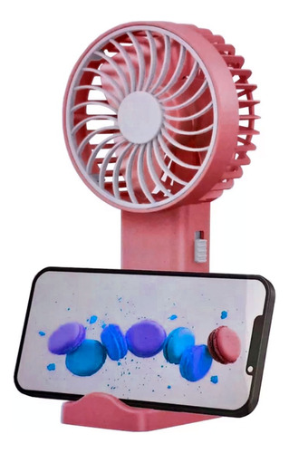 Ventilador Recargable Portátil Mini Con Soporte Celular Gx11