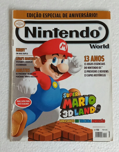 Revista Nintendo Word Super Mario 3d Land Nº 150