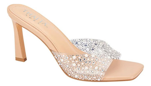 Sandalia De Vestir Thalia Sodi Am06 De Dama En Color Nude