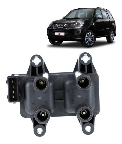 Bobina De Encendido Para Chery Tiggo 2.0 16v 4g63s 4p 08/11