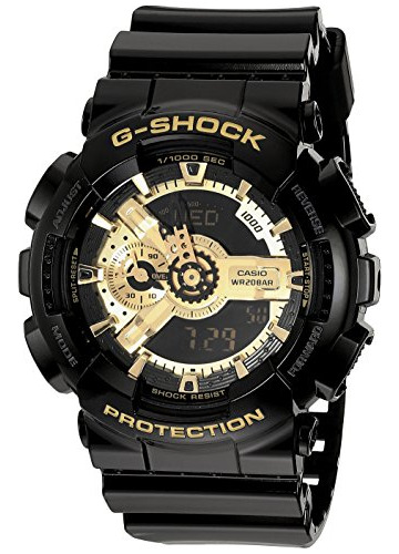 Casio Para Hombre G-shock Clásico Reloj Ana-digi Negro Y Dor