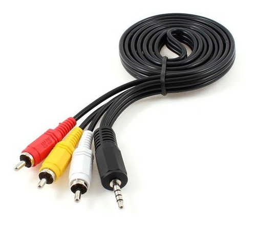 Cable Audio Estéreo Video 3.5 Mm 3 Rca Av Compuesto Haedo