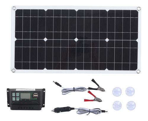 Kit Panel Solar Monocristalino 250 W Controlador Carga 10 Rv