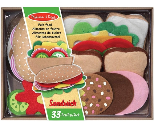 Melissa & Doug Sándwich De Felpa