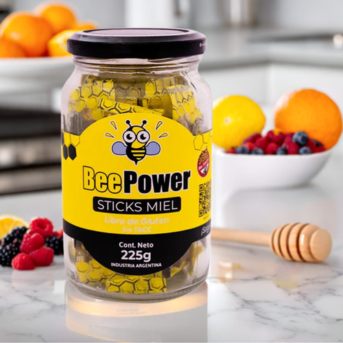 Miel Bee Power En Sticks Sin Tacc Forma Practica E Higiénica
