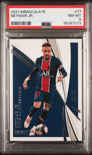 2021 Panini Immaculate Collection Neymar Jr. 60/80 Psa 8