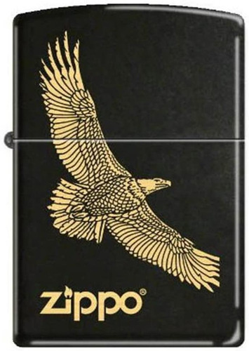 Zippo Tone On Tone Design Encendedor De Bolsillo Negro Mate,