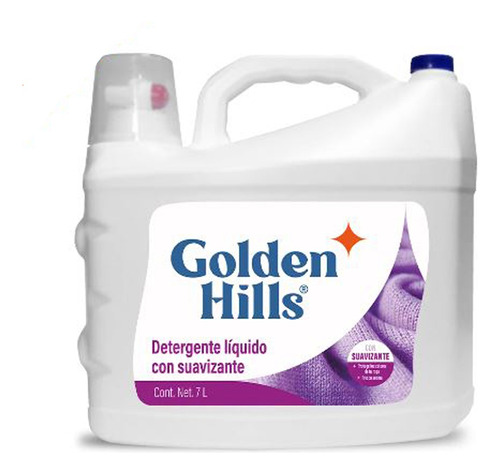 Detergente Liquido Con Suavizante Golden Hills 7 Lt