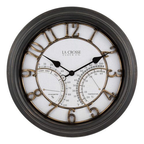 404-4450 - Reloj De Pared De Cuarzo Interiores Y Exteri...