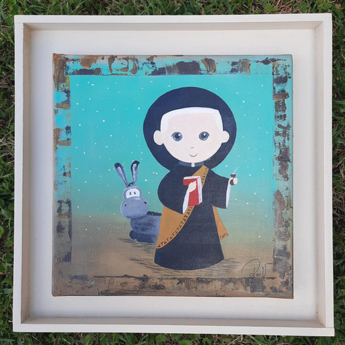 Colección Santitos - Cura Brochero Y Malacara- 30 Cm X 30 Cm