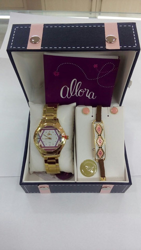 Kit Relógio Mais Semi-jóias Allora