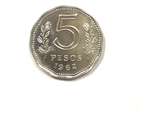 Monedas Argentinas: 5 Pesos 1962 Excelente