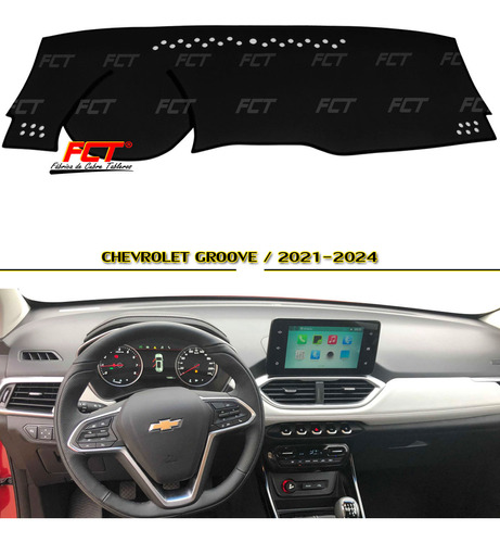 Cubre Tablero Premium/ Chevrolet Groove/ 2021 2023 2024 Fct®