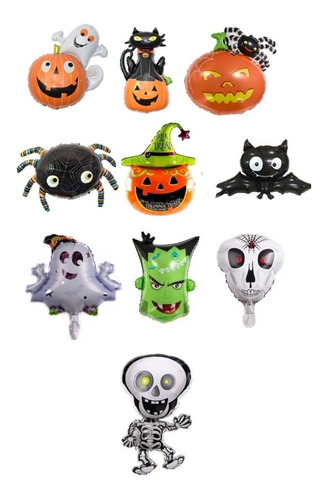 Globos Halloween Mini 35 Cm X 10 Unidades