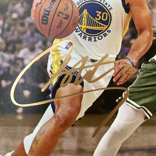 Cartel Enmarcado De Stephen Curry Memorabilia De Balonc...