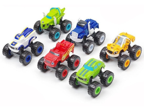 Set De 6 Carros Blaze And The Monster Machine