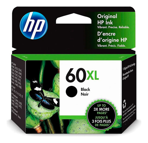 Cartucho Hp  60xl Negro Deskjet D2530/d2556/f4280