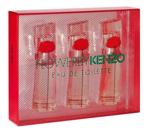 Cofre Flower By Kenzo Eau De Toilette 3 X 15 Ml Original Cuotas