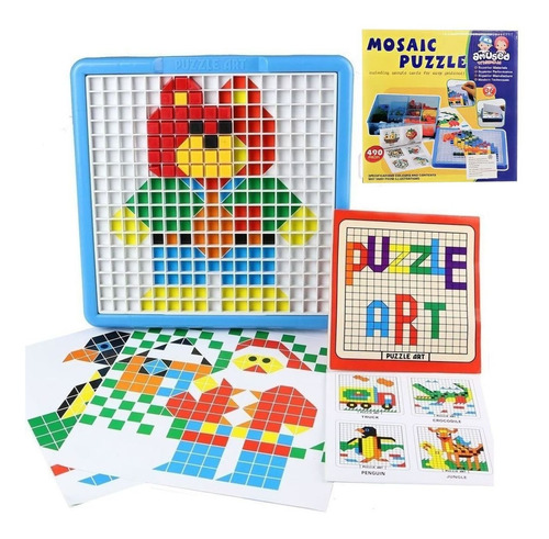 Puzzle Mosaico 490 Piezas Didactico Con Bandeja Niños(a)