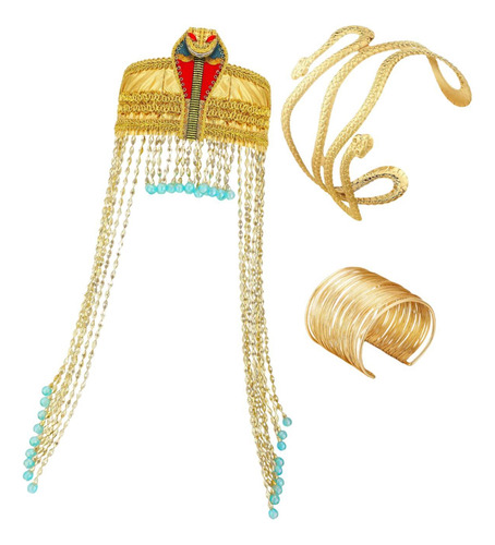 Tocado Egipcio Para Mujer, Corona, Diadema De Reina Egipcia