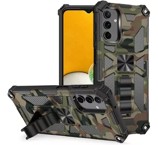 Funda Para Galaxy A13 Heavy Duty Camuflaje Soporte