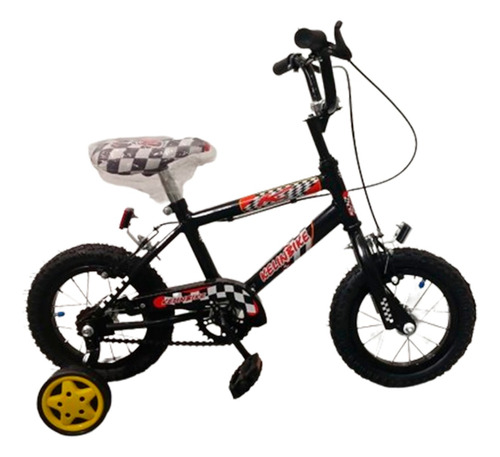 Bicicleta Infantil Cross Kelinbike Rod 12 Negro + Rueditas