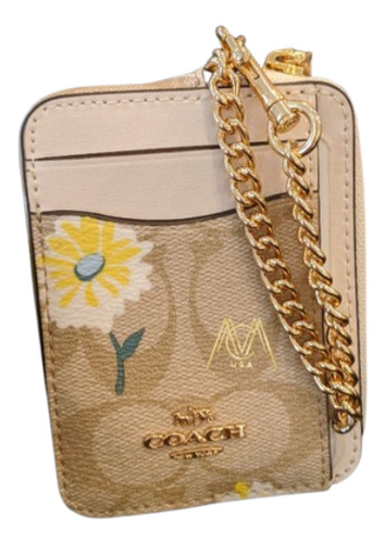 Monedero Tarjetero Coach Original Zip Cardcase Signature