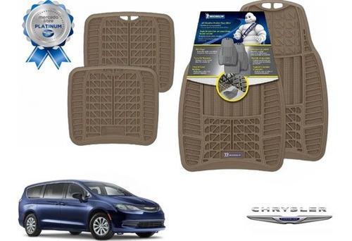 Tapetes 4pz Uso Rudo Beige Chrysler Pacifica 2024 Michelin