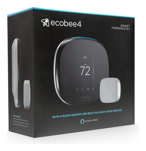 Ecobee4 Termostato Inteligente Con Alexa Incorporada, Sensor