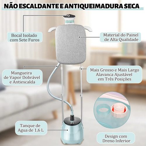 Passadeira A Vapor Vertical 127v Com Suporte E Mangueira