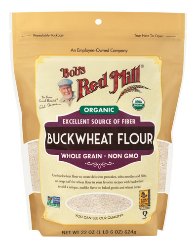 Bobs Red Mill Buckwheat Flour Harina Trigo Sarraceno 624g