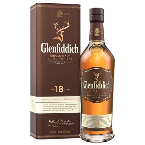 Whisky Glenfiddich 18 Años Single Malt 750ml Botella Estuche