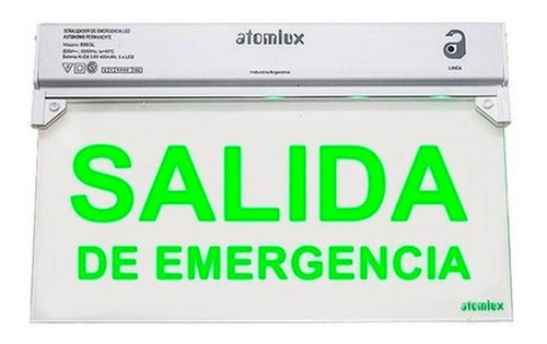 Cartel Led Luminoso Indicador Salida Atomlux Autonomo