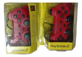 Joystick Playstation Sony Rojo Combo X2 Unidades