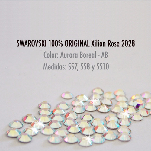 100pz Piedras Cristal Swarovski Ss7 Orig Tornasol Uñas