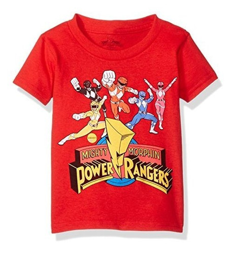 Camiseta De Manga Corta Power Rangers Dinos.